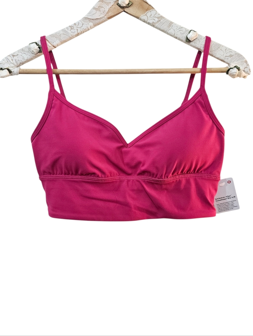 Lululemon Align Sweetheart Bra Paradise/Pink Size 8 NWT